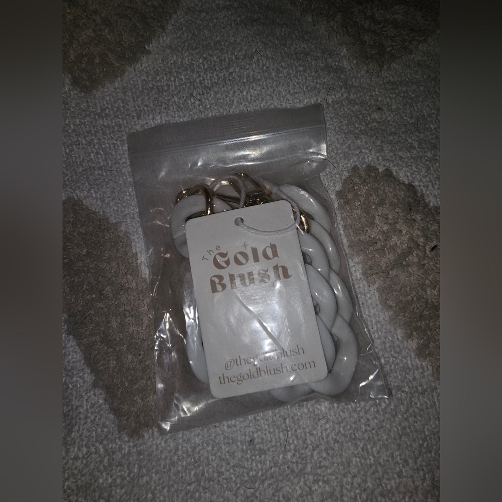 Gold Blush White Chain For Bum Bag New